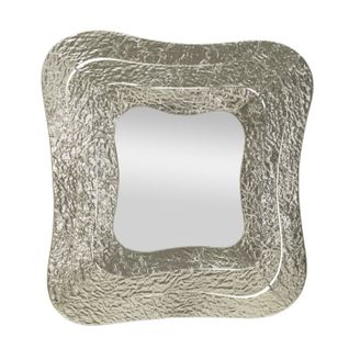 Miroir Mural Design "aury" 79cm Argent