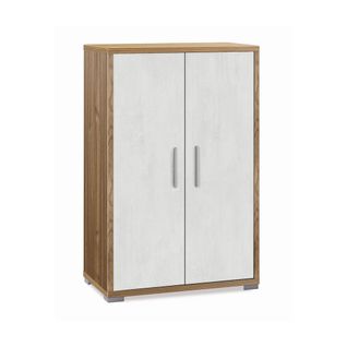 Armoire 2 Portes H110 L71 Kit - Marron Et Gris