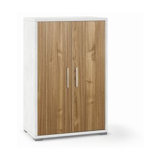 Armoire 2 Portes H110 L71 Kit - Gris Et Marron