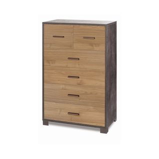 Armoire 4+2 Tiroirs H112 L70 Kit - Noir Et Marron