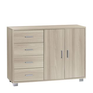 Armoire 2 Portes 4 Tiroirs H84 L174 Kit - Beige