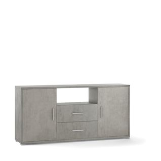 Armoire 2 Portes 2 Tiroirs H174 L84 Kit - Métal-clair