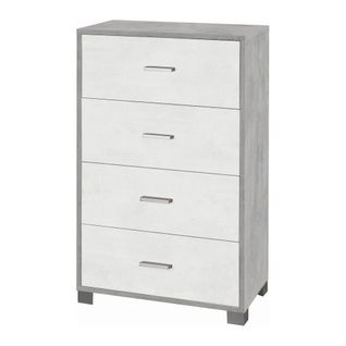 Kit D’armoire à 4 Tiroirs H112 L70 - Métal-clair Et Gris