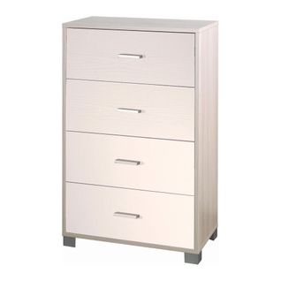 Kit D’armoire à 4 Tiroirs H112 L70 - Beige Et Blanc