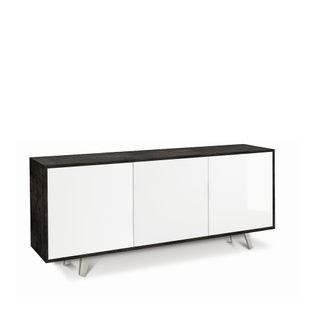 Buffet 3 Portes Kit - Noir Et Blanc Brillant