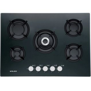Plaque A Gaz 5 Foyers 10800w 70 cm Noir - Gv755hbk