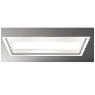 Hotte De Plafond Sans Moteur 90cm Blanc/verre - Cornuvo3412