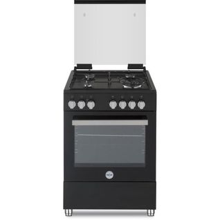 La Germania Pia60gn - Cuisinière Gaz 60 Cm, 4 Feux 10,35 Kw, Noir - La Germania
