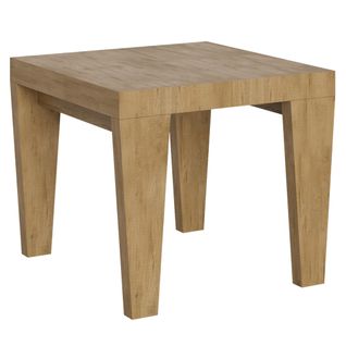 Table Extensible 90x90/246 Cm Spimbo Chêne Nature