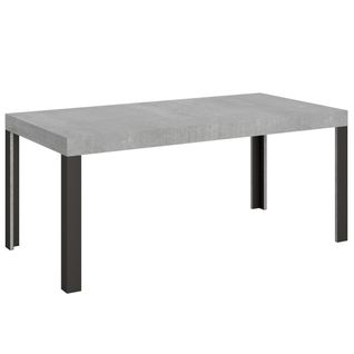 Table Extensible 90x180/284 Cm Linea Ciment Cadre Anthracite