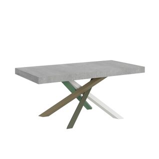 Table Extensible 90x180/284 Cm Volantis Ciment Cadre 4/a