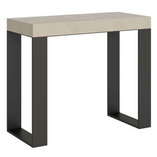 Console Extensible 90x40/300 Cm Tecno Cachemire Cadre Anthracite