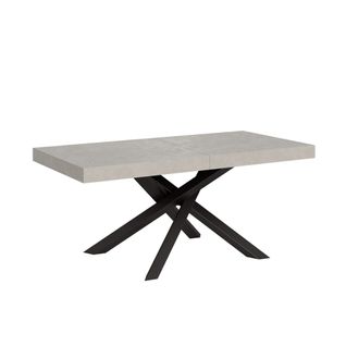 Table Extensible 90x200/304cm Volantis Cachemire Pieds Anthracite