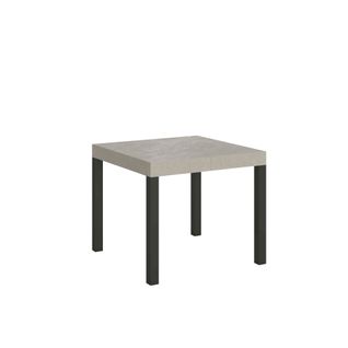 Table Extensible 90x90/246 Cm Everyday Cachemire Pieds Anthracite