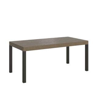 Table Extensible 90x180/440 Cm Everyday Taupe Pieds Anthracite