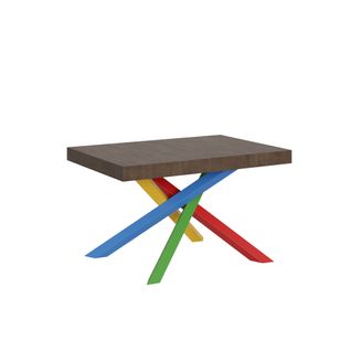 Table Extensible 90x140/244 Cm Volantis Noyer Cadre 4/b