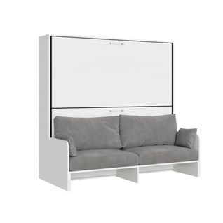 Lit Escamotable Horizontal Superposé 2 Couchages 85 Kando Sofà Frêne Blanc - Alessia 20