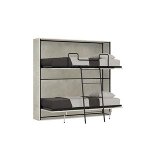 Lit Escamotable Horizontal Superposé 2 Couchages 85 Kando Cachemire