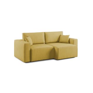 Morfeo Canapé Avec Assise Amovible En Tissu Imperméable T02 180 Cm Jaune