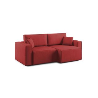 Morfeo Canapé Avec Assise Amovible En Tissu Imperméable T02 180 Cm Rouge