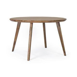 Table De Salle à Manger Ronde Vintage En Manguier D120 6 Places - Blany