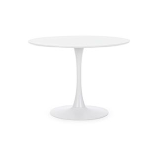 Table à Manger Ronde Tulipe En Métal Blanc L100 - Blossom