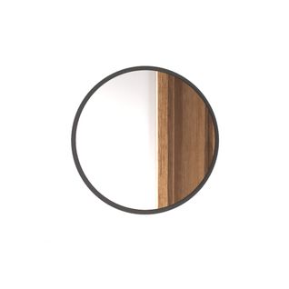 Miroir Anbar 60x60x2 Panneau De Particules Verre Gris Foncé Moderne