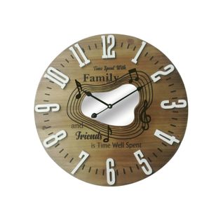 Horloge Murale Grande Mdf Style Friends Family Moderne 50x50x4,5