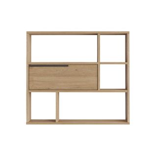 Étagère Murale Harad 81x90x22 Panneau De Particules Chêne Clair Moderne