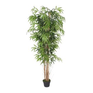 Plante Artificielle Bambou Jauda 180x50x50 Polyester Bois De Bambou Vert Marron