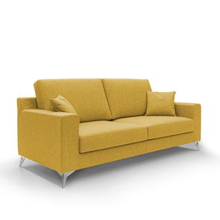 Michael Canapé En Tissu Imperméable Antitache T03 166 Cm Jaune