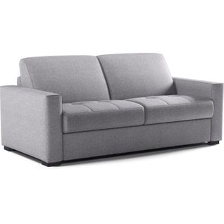 Canapé Convertible Express - Marius - Tissu Gris Clair - Matelas 14cm - 190 X 100 X 87 Cm