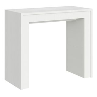 Console Extensible 90x42/302 Cm Mia Frêne Blanc