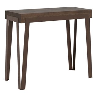Console Extensible 90x40/196 Cm Rio Small Noyer Cadre Ruille