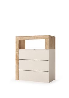 Commode Bicolore : Chêne De Cadix Et Cachemire - Beige