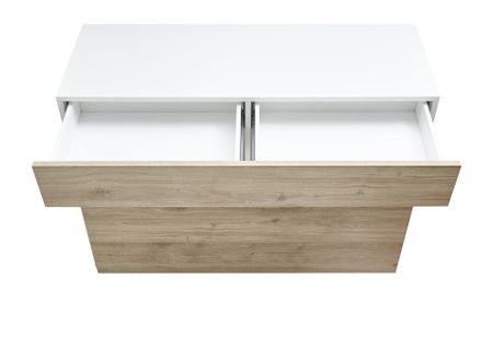 Buffet Sorano Bicolore Blanc/chêne Clair