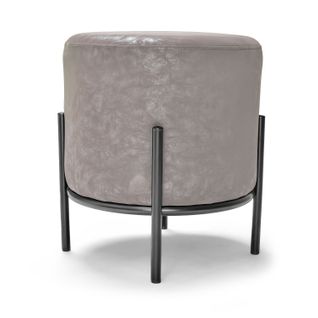 Bonn Letherette - Pouf Rond En Similcuir