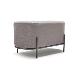 Lipsia Letherette - Pouf Ovale En Similcuir