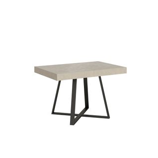 Table Extensible 90x120/224 Cm Abbraccio Cachemire Pieds Anthracite