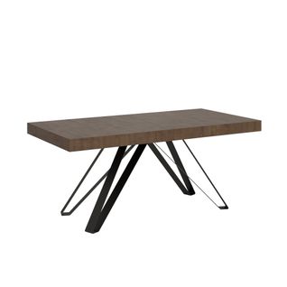 Table Extensible 90x180/284 Cm Terium Noyer Pieds Anthracite
