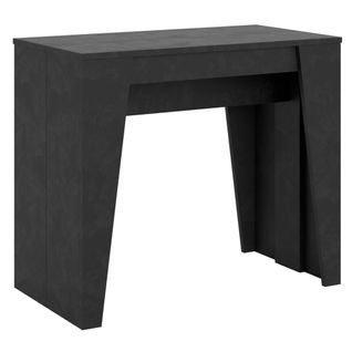 Console Extensible 90x48/308 Cm Anvar Anthracite Spatulé