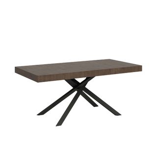 Table Extensible 90x200/460cm Karida Noyer Pieds Anthracite