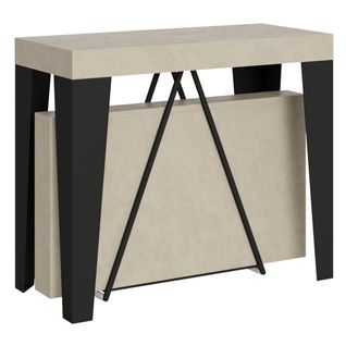 Console Extensible 90x40/196 Cm Algo Small Cachemire Cadre Anthracite