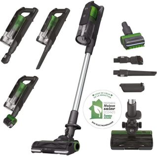 Aspirateur Balai Sans Fil - Hoover Hf920p - 65 Aw - 86 dBa - Ecran LED - Vert / Gris