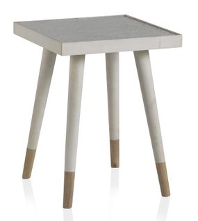 Table D'appoint En Placage De Sapin Blanc