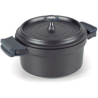 Cocotte Ronde En Fonte Émaillée 24cm Noir - 25925