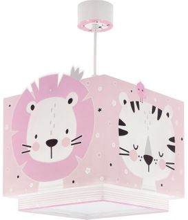 Lampe Suspension Enfant Baby Jungle Animaux De La Jungle Rose