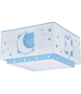 Plafonnier Pour Enfant Moonlight Lune Et Étoiles Bleu