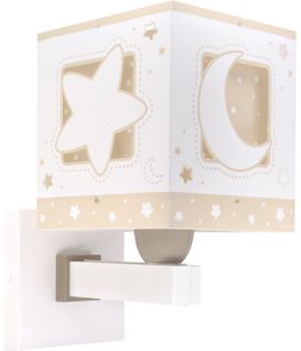 Applique Murale Moonlight Lune Et Étoiles Beige