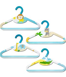 Cintres Pour Enfants My Little Jungle Animaux De La Jungle Pack De 8 Pièces. (2 X Modèle)